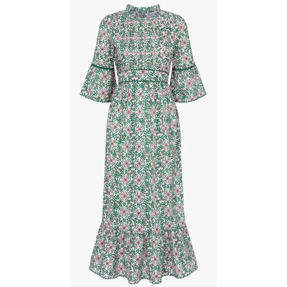 Pink City Prints Green Savanna Dress size XS